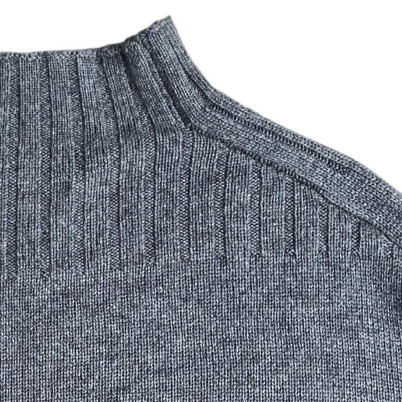 C The Collection Silk Cashmere Sweater Gray Quiet Luxury Minimalist Old Money-M - Picture 2 of 13